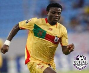 Razak Omotoyossi in Benin shirt
